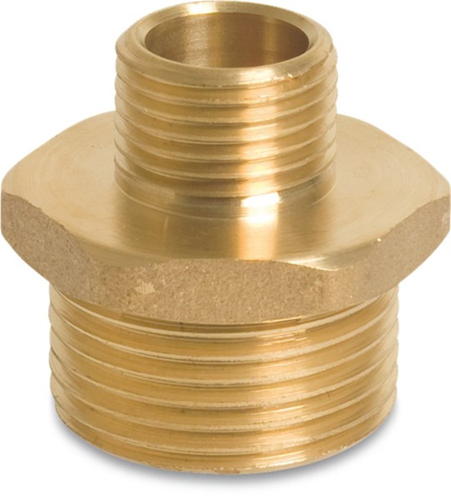 Nr. 245 Verloopnippel messing 3/4"x3/8" bu