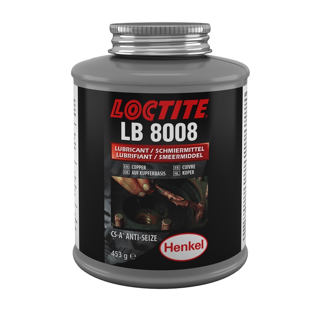 LB 8008 Loctite Anti-Seize, Universele koper montagepasta (met kwastdeksel) (vh Loctite 8008), 435gr.