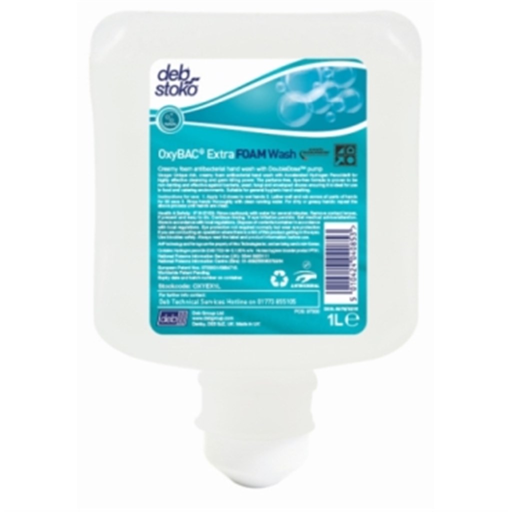 OxyBAC Extra FOAM Wash Deb STOKO Patroon 1 ltr