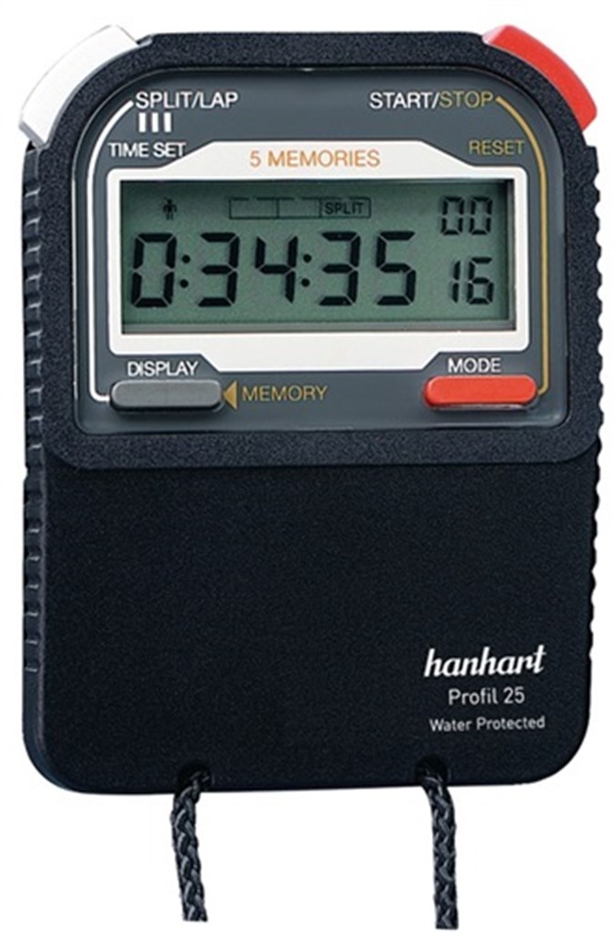 HANHART Stopwatch profiel 25 digitaal 1/100 sec. GZ00227