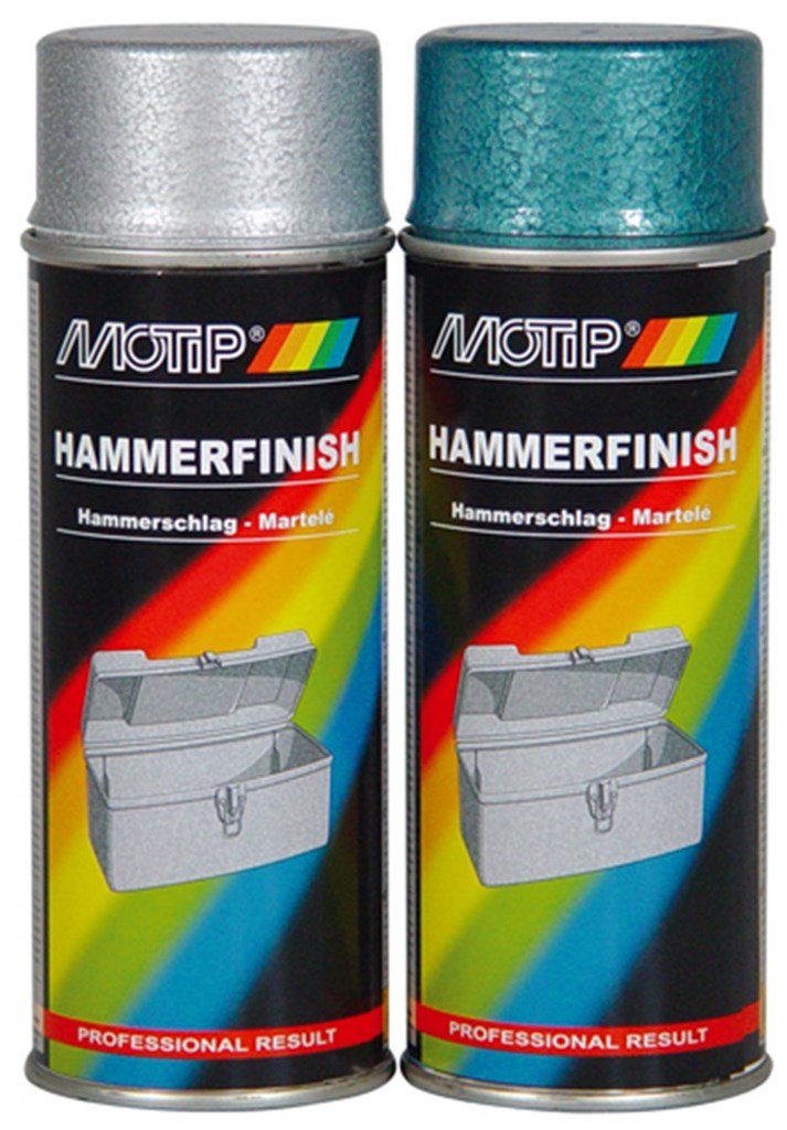 MoTip 04012 Hamerslag Lak Groen, spuitbus 400 ml