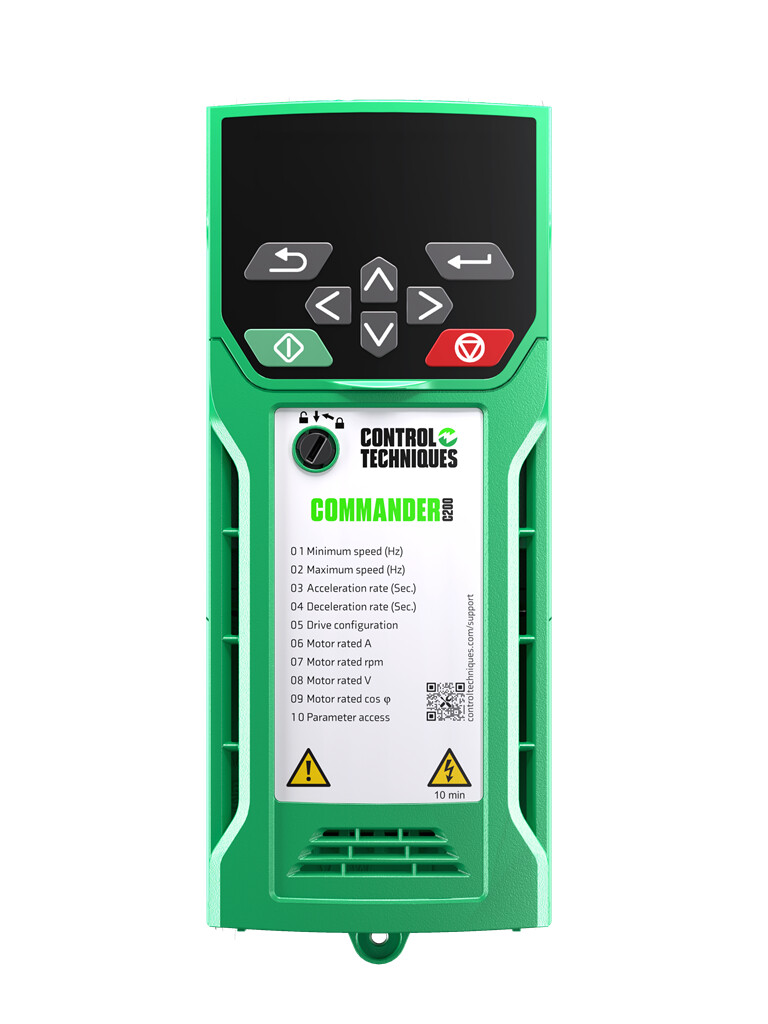 C200-024-00023 Control Techniques  Frequentieregelaar C200 0,75kW 3f 380/480VAC 2,3A frame 2