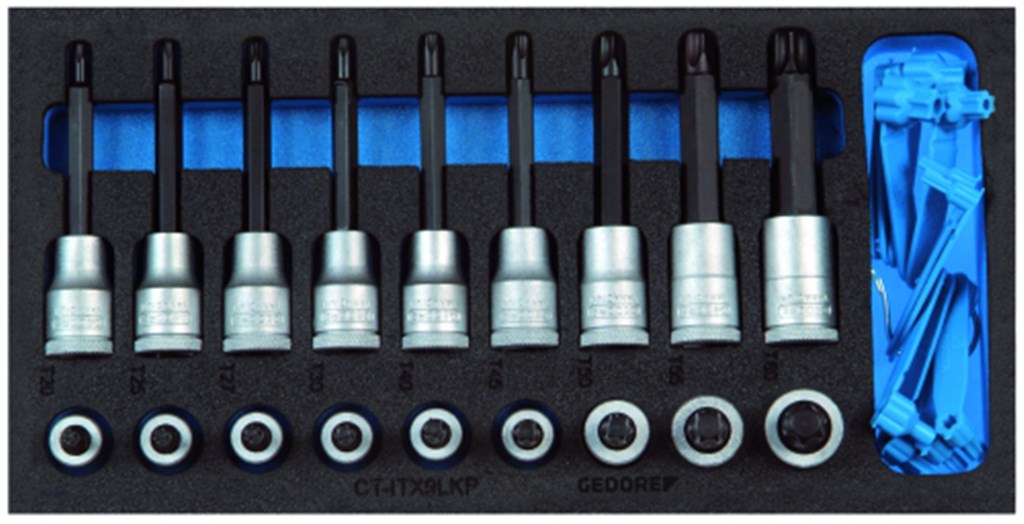 Dopsleutel-Schroevendraaier-set 1/2'' in 1/3 check tool module 1500 CT1-ITX 19 LKP