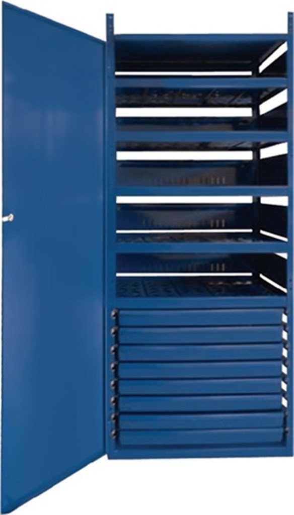 LOGS Kast LOGS 145 8 laden 5 schappen H1550xB540xD390mm blauw 