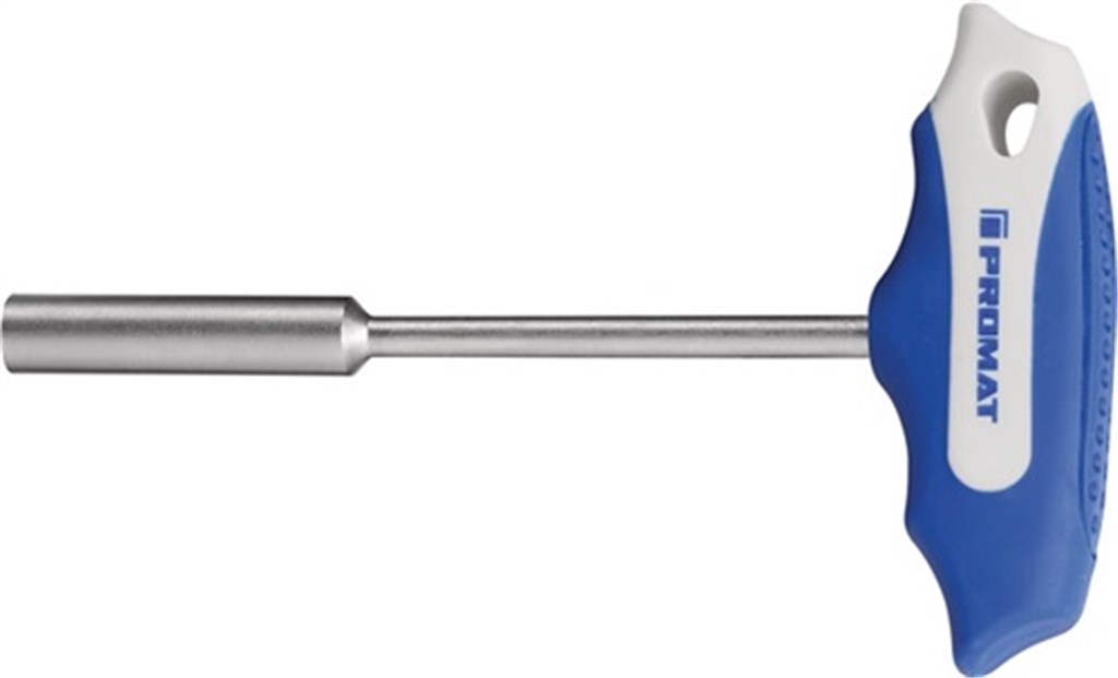 PROMAT Zeskantdopsleutel sleutelwijdte 10mm klinglengte 125mm uitvoering 2-componentengreep