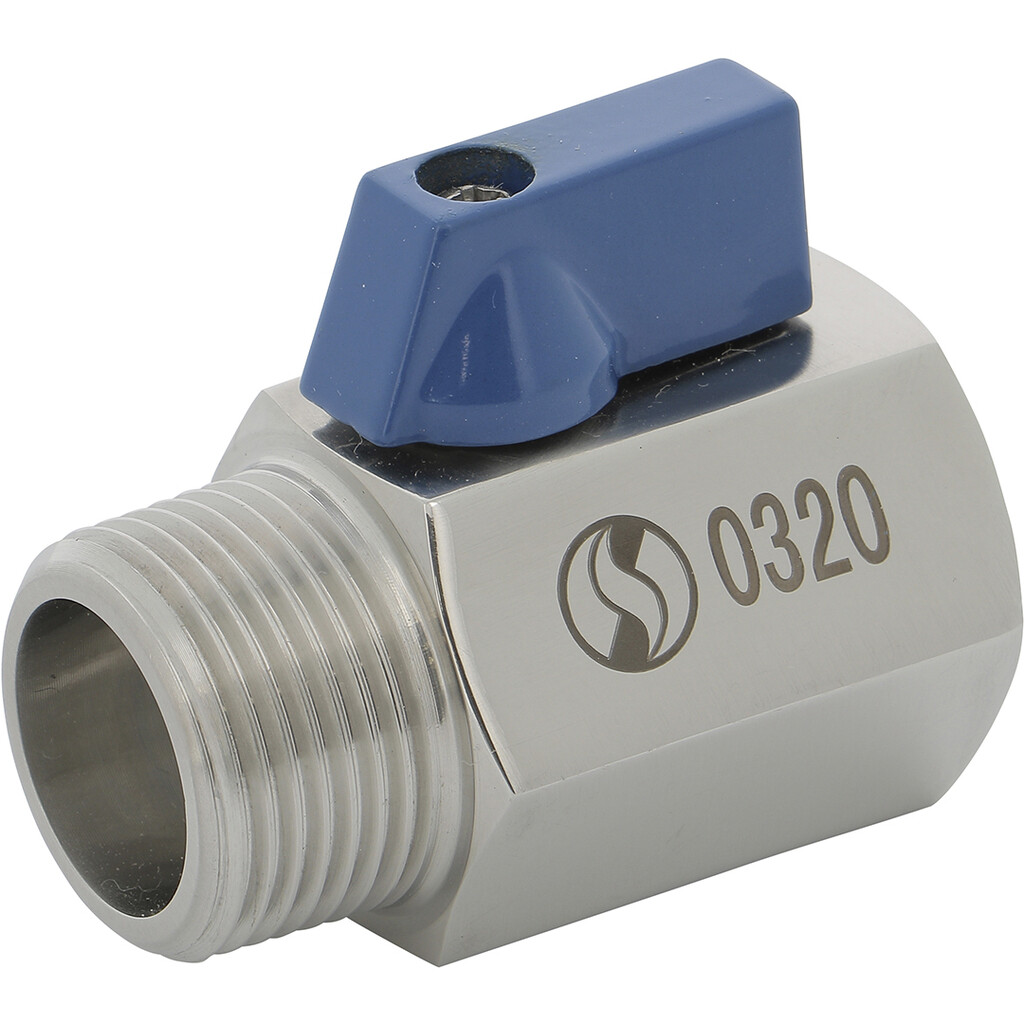 Basic 732 1/2" Sferaco rvs mini kogelkraan bi/bu  CF8M gereduceerde doorlaat