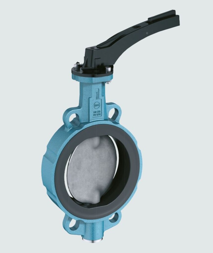 Premium Z011-A EPDM  DN100 PN10/16 Ebro vlinderklep model wafer EN-JL 1040/RVS 1.4408/EPDM