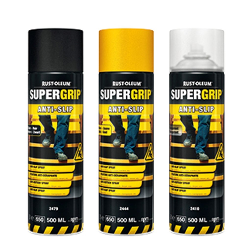 2444 Rust-Oleum SuperGrip Anti-slip spray geel Spuitbus 500ml