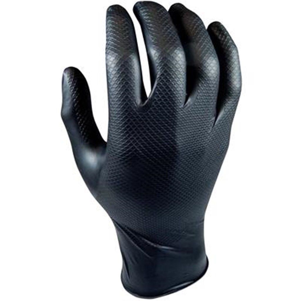 Disposable handschoenen 246bk nitril grippaz 50 stuks, maat M