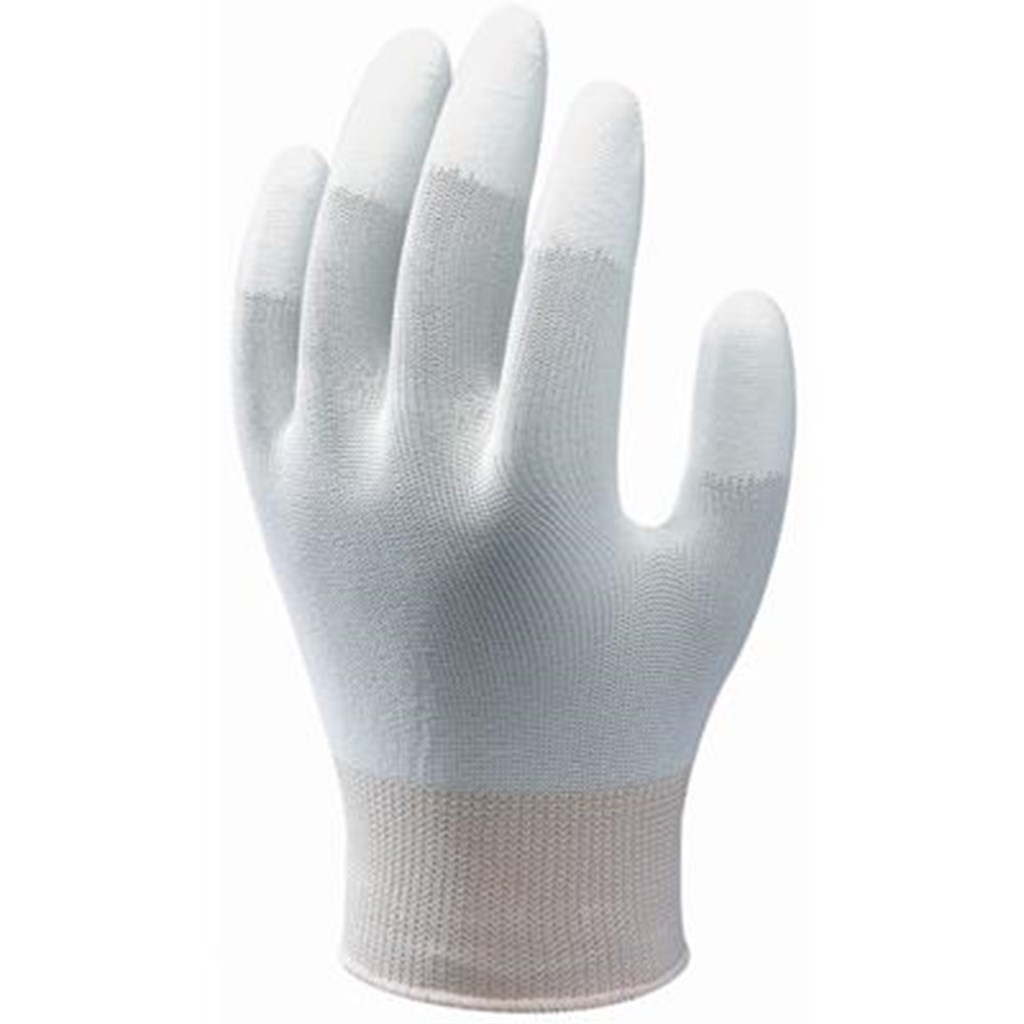 BO600 mt.7/M Showa Handschoenen PU wit lengte 190mm, mt.7/M lengte 190mm
