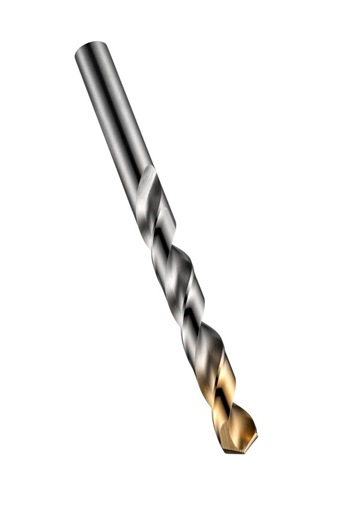A0028.1 Dormer DIN338 HSS Korte spiraalboor 8,1mm TiN tip-gecoat 4xD Split point met cilindrische schacht