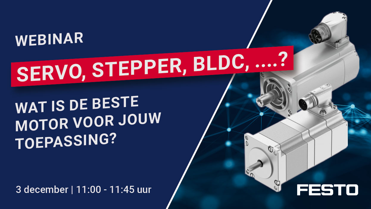 Festo webinar: welke motor is optimaal voor jouw toepassing?