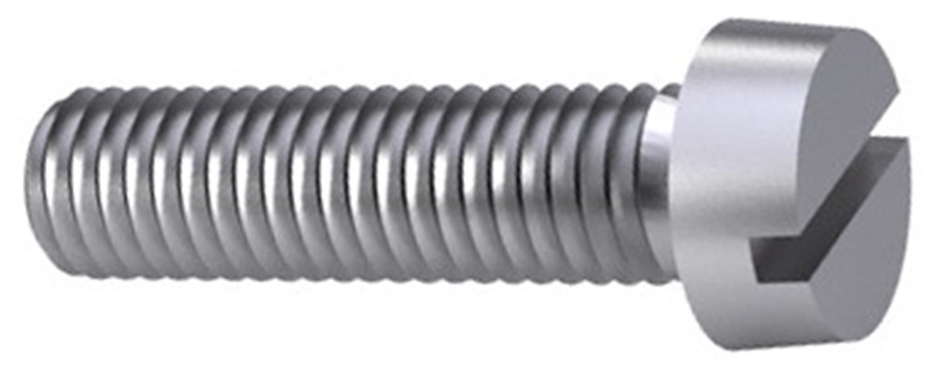 DIN≈84 M4x20 Kunststof PA 6.6 Cilinderschroef met zaaggleuf