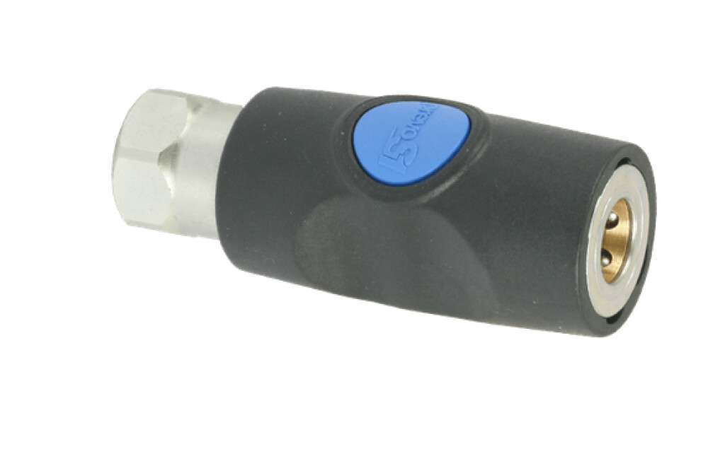 ISI08.1101 Prevost Veiligheidskoppeling knop blauw G 1/4 bi s1 (ISO6150B profiel)