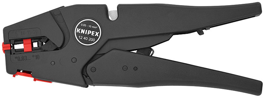 12 40 200 Knipex Zelfinstellende afstriptang 200 mm