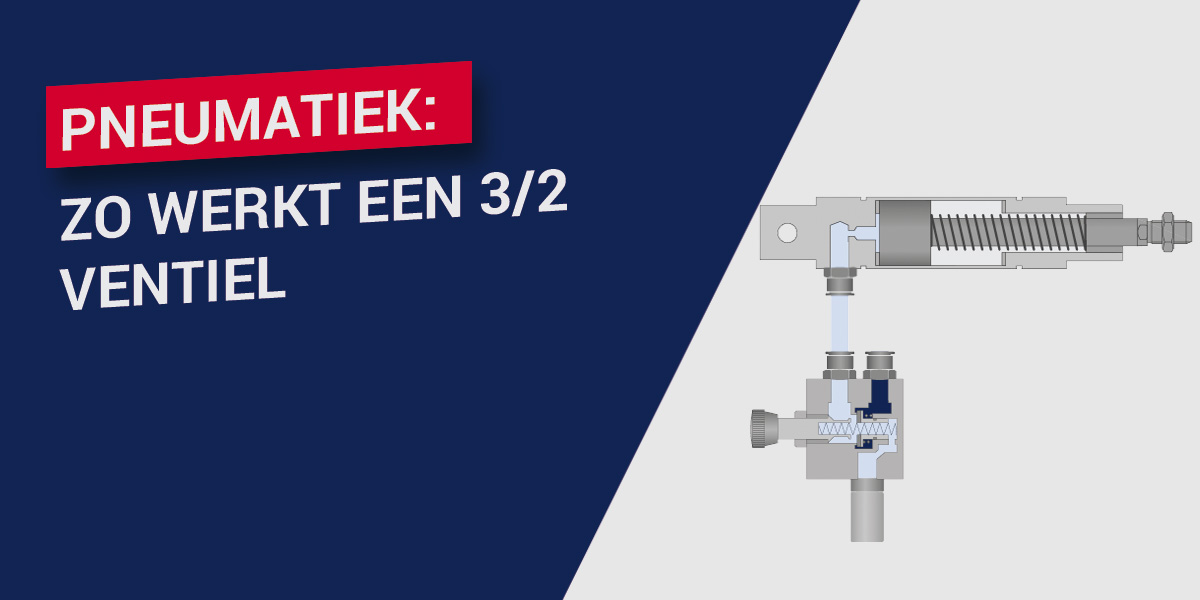 Pneumatiek: Zo werkt een 3/2 ventiel