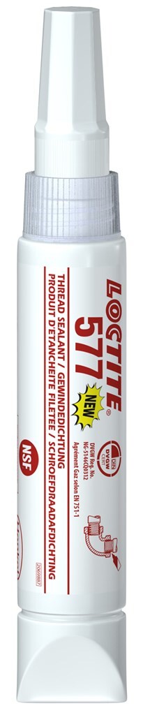 577 LOCTITE Schroefdraadafdichting, van 3/4" - 3" medium sterkte, 250ml.