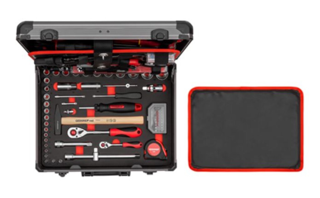 R46007138 GEDORE red Gereedschapset ALLROUND in aluminium koffer, 138-dlg.