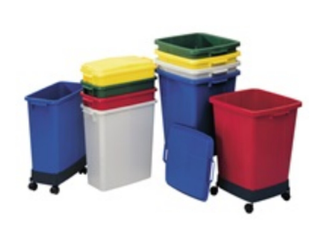 Afval-/recyclingcontainer 90L grijs KU. L.510XB.485XD.600mm