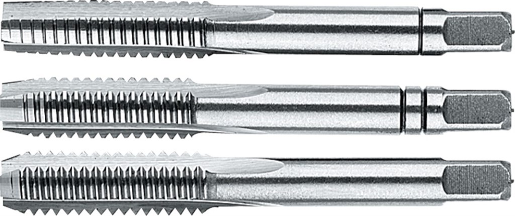 21.140.3000 International Tools DIN352 ECO HSS 3 delige korte handtappenset M30 6H met rechte spaangroeven ongecoat met cilindrische schacht met vierkant