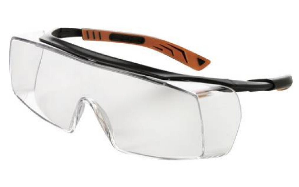 Veiligheidsbril 5X7010000 EN166 EN170 FT K beugel zwart glas helder polycarbonaat