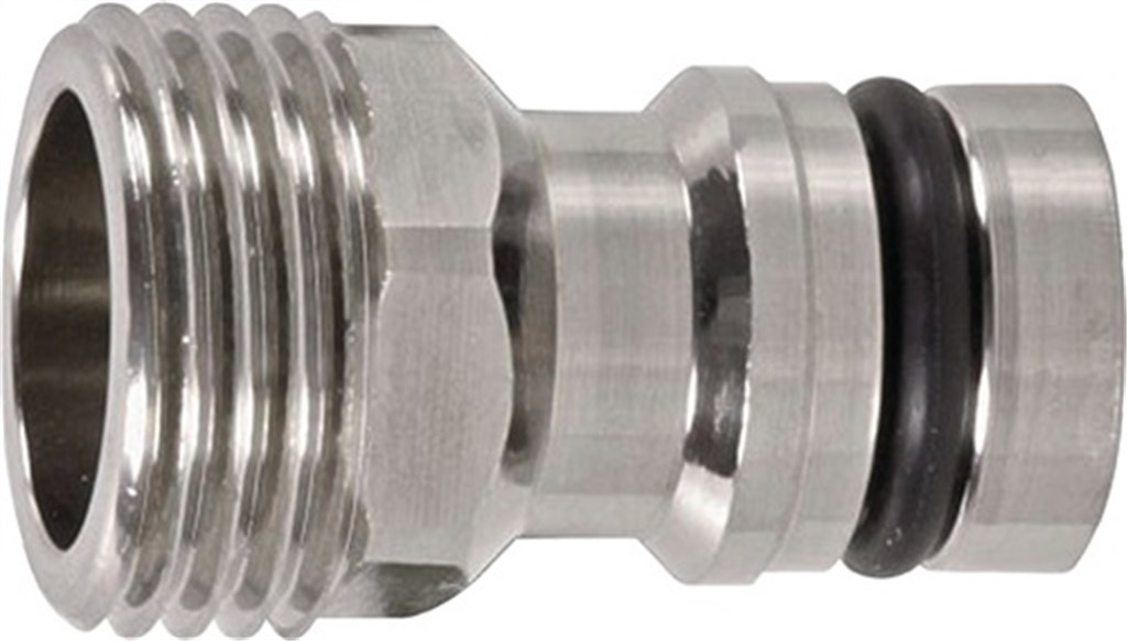KARASTO Slangkoppeling GEKA plus-steeksysteem  messing vernikkeld buitenschroefdraad 1/2 inch SB
