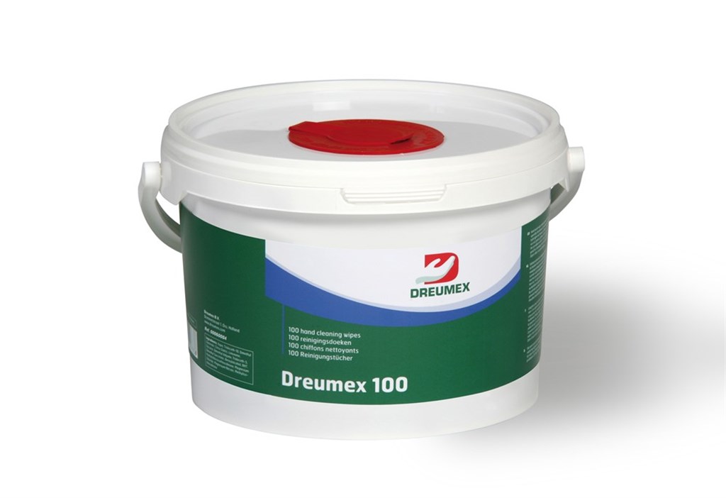 Dreumex 100 Dreumex 100vel geïmpregneerde reinigingsdoekjes wipes pot