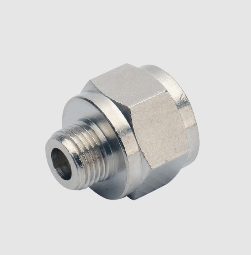 LAPN 1/8 SKF Nippel, vrouwelijk G 1/4 naar mannelijk G1/8