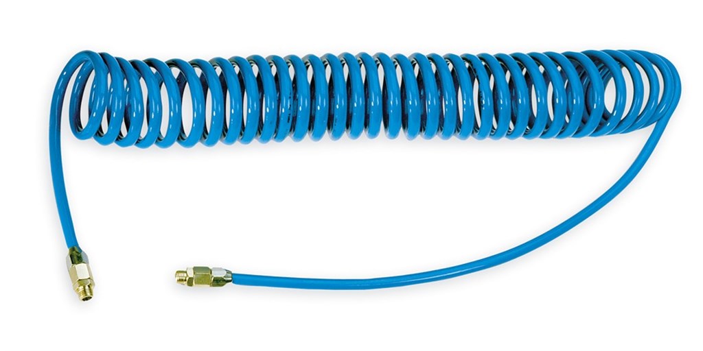 PT-02510SJ Red Rooster Spiraalslang PU 6,5x10mm L=2,5m blauw