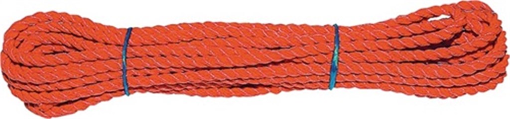 BRAUN Multifunctioneel touw  d. 8 mm lengte 10 m ORANGE