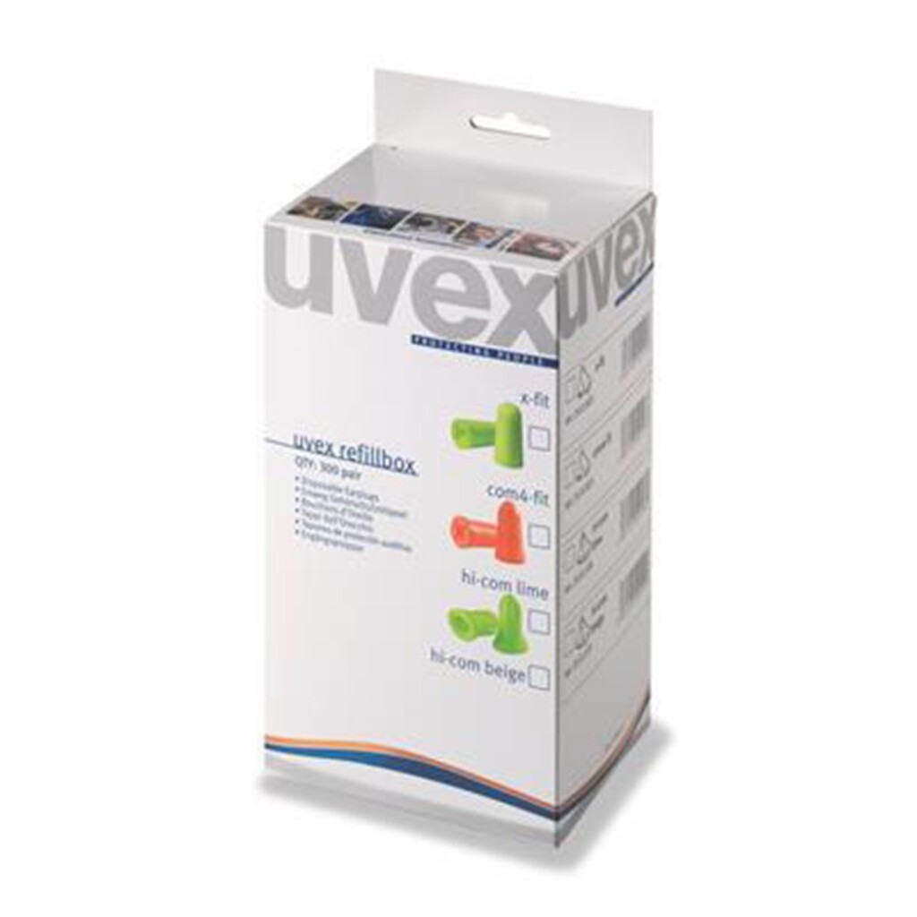 Uvex X-fit vervangdopjes 2112-022, 300 paar
