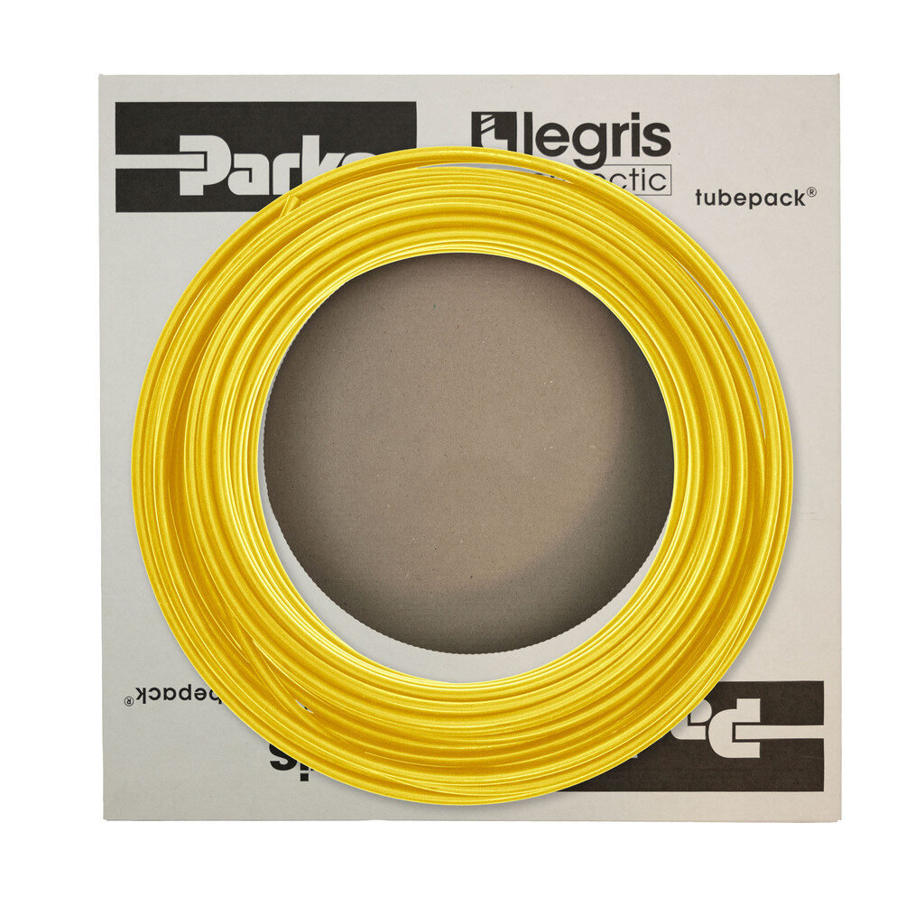1025U12 05 Legris Polyurethaan (PU) leiding geel 12x8mm doos a 25mtr