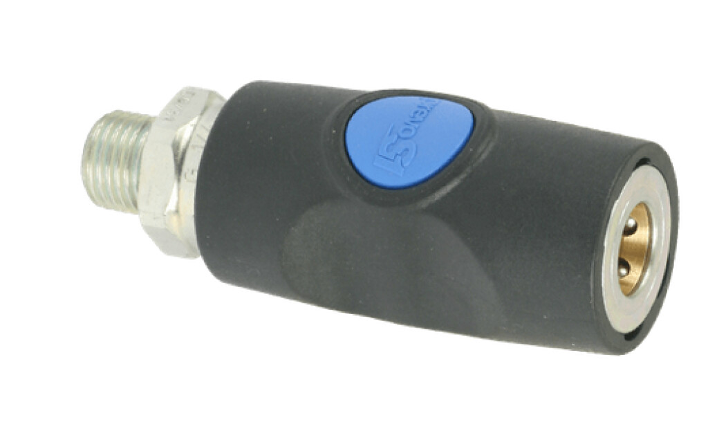 ISI06.1153 Prevost Veiligheidskoppeling knop blauw G 1/2 bu s1 (ISO6150B profiel)