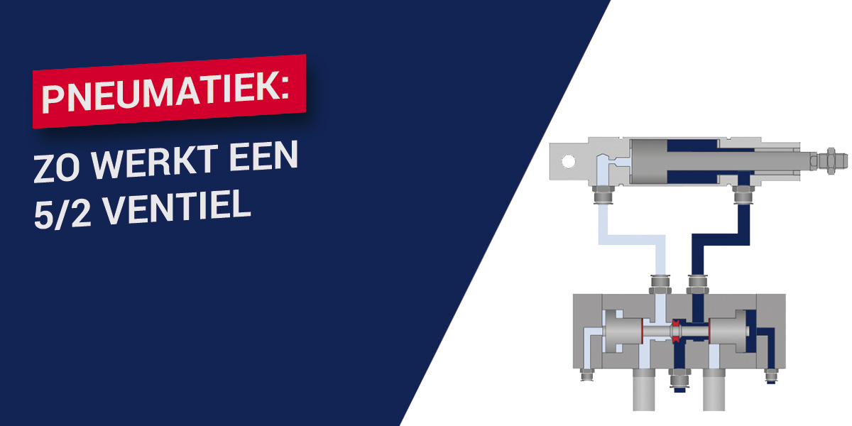 Pneumatiek: Zo werkt een 5/2 ventiel