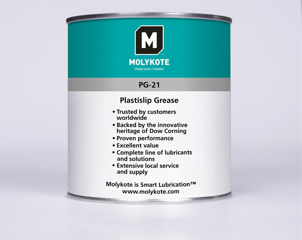 Molykote PG 21 Plastislip Synthetisch Siliconenvet, Blik 1 kg