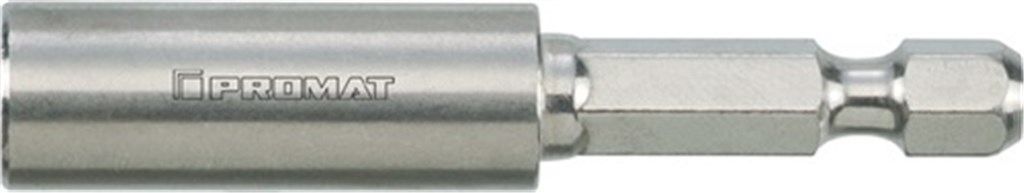 PROMAT Bithouder P829593 DIN3126 ISO1173 1/4 inch F 6,3 1/4 inch C 6,3 magneet, borgring lengte 75 mm