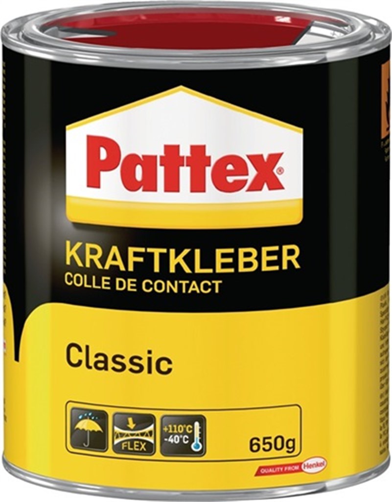 PATTEX Krachtlijm classic Liquid 650 g -40graden Celsius tot +110graden Celsius  bus