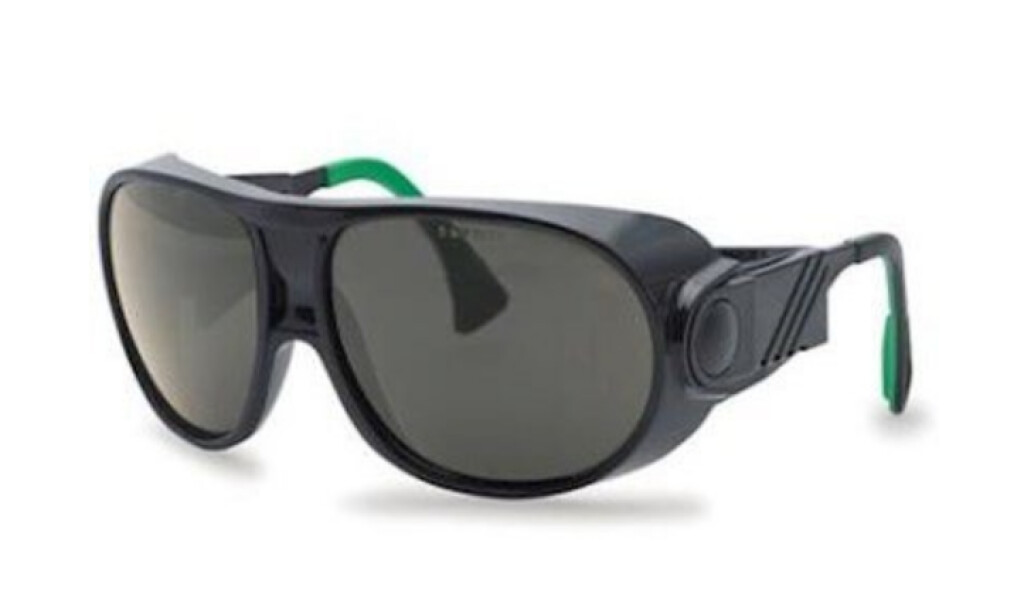 Uvex lasbril 9180-143 zwart, grijze ruit din 3