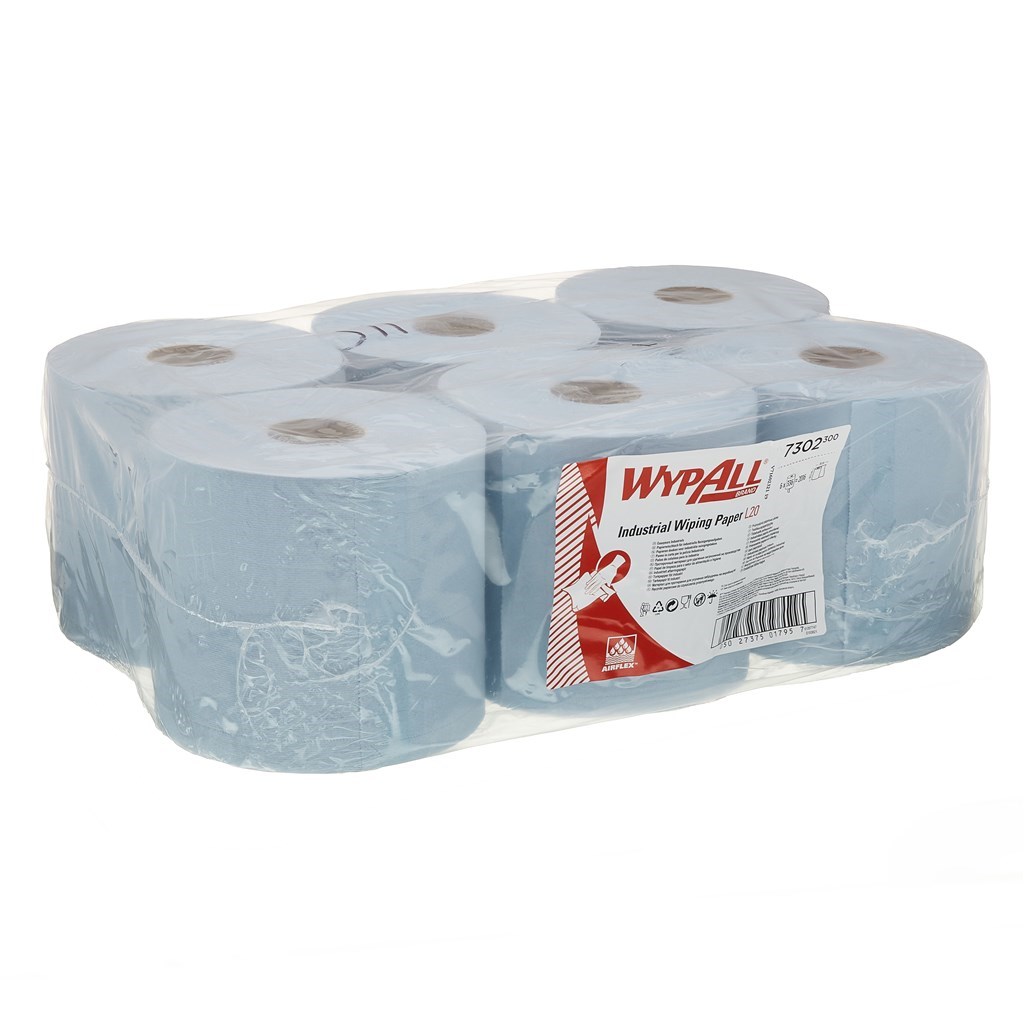 WYPALL L20 EXTRA Poetsdoeken - Centrefeed Rol  / Blauw