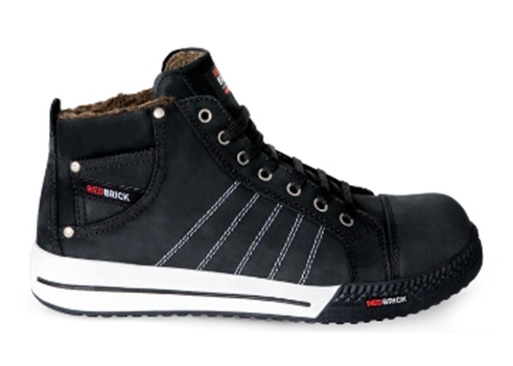 Ice mt.42 Redbrick S3 model hoog, unisex veiligheidsschoen zwart SRC