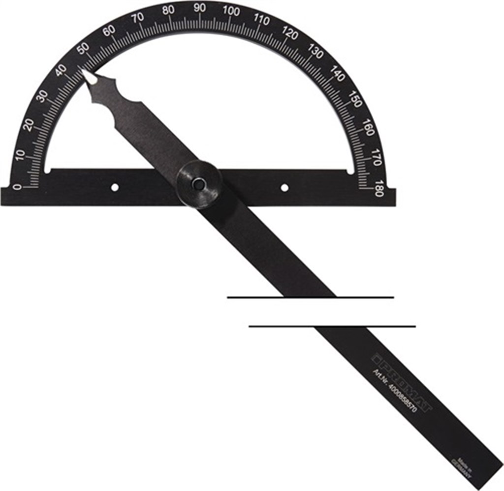 PROMAT Hoekmeter gradenboog-d. 300 mm beenlengte 500 mm