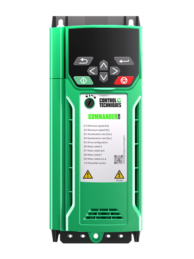 C200-032-00100 Control Techniques  Frequentieregelaar C200 2,2kW 1/3f 200/240VAC 10A frame 3