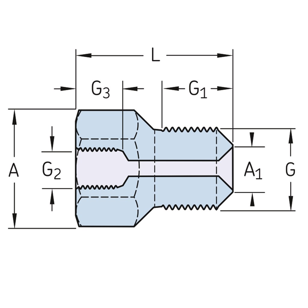 1009030 E SKF Aansluitnippel G 3/4 V - G1/4 M