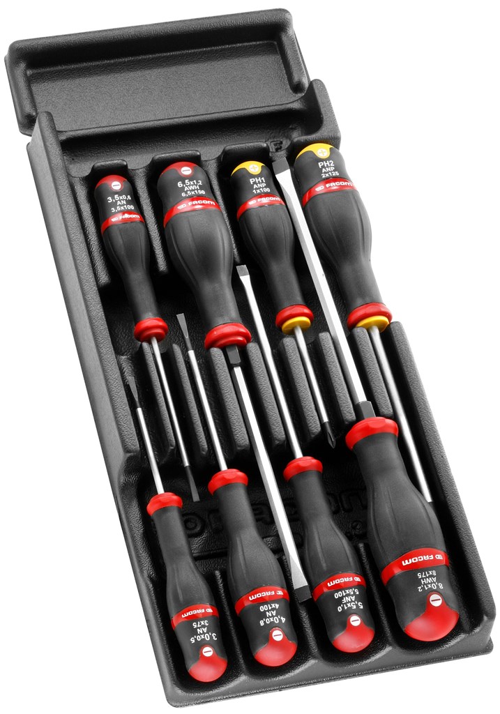 MOD.AT1 FACOM Module van 8 Protwist® schroevendraaiers