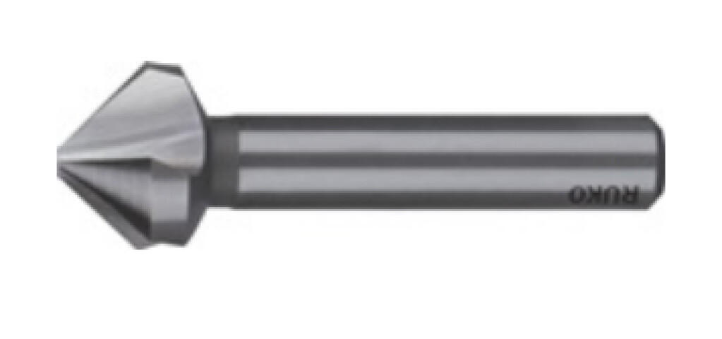 Conische ontbraam- en verzinkboor HSS DIN335-C 90g diameter 10,4mm