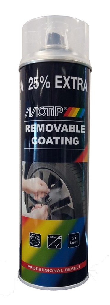 MoTip 04307 MoTip Removable Coating Transparant, spuitbus 500 ml