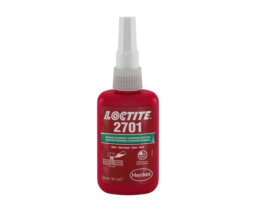 2701 Loctite Schroefdraadborging , hoge sterkte, 50ml.