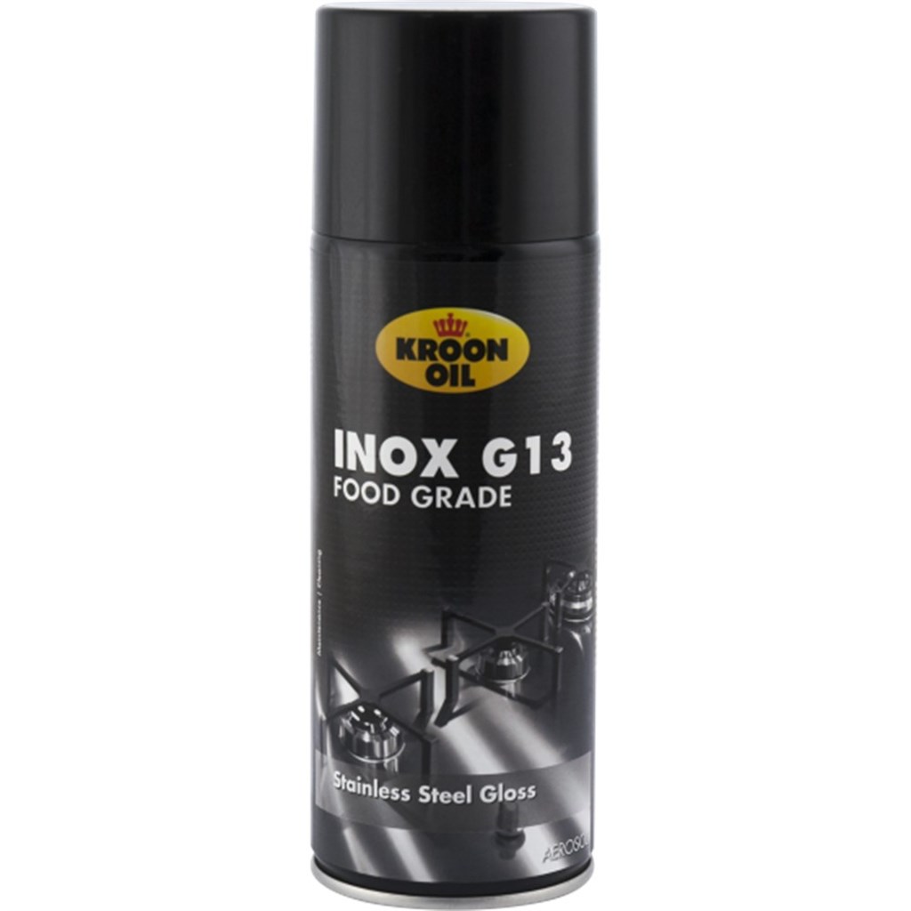 Inox G13 FG Kroon-Oil RVS reiniger 400ml aerosol