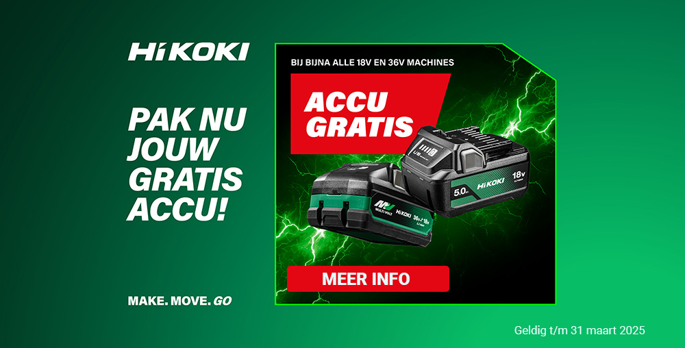 banner Hikoki accu actie 2025