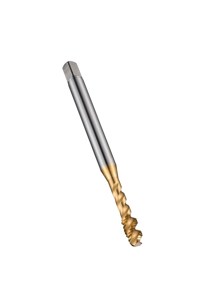 EX00TINM5 Dormer DIN371 HSS-E PM Productie machinetap M5 6H TiN gecoat Spiraalhoek 45°, 2,5xD voor blinde gaten